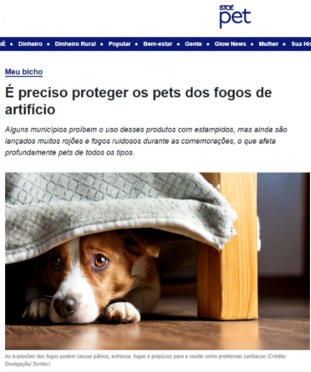 Preciso Proteger Os Pets Dos Fogos De Artif Cio Isto Oab Df