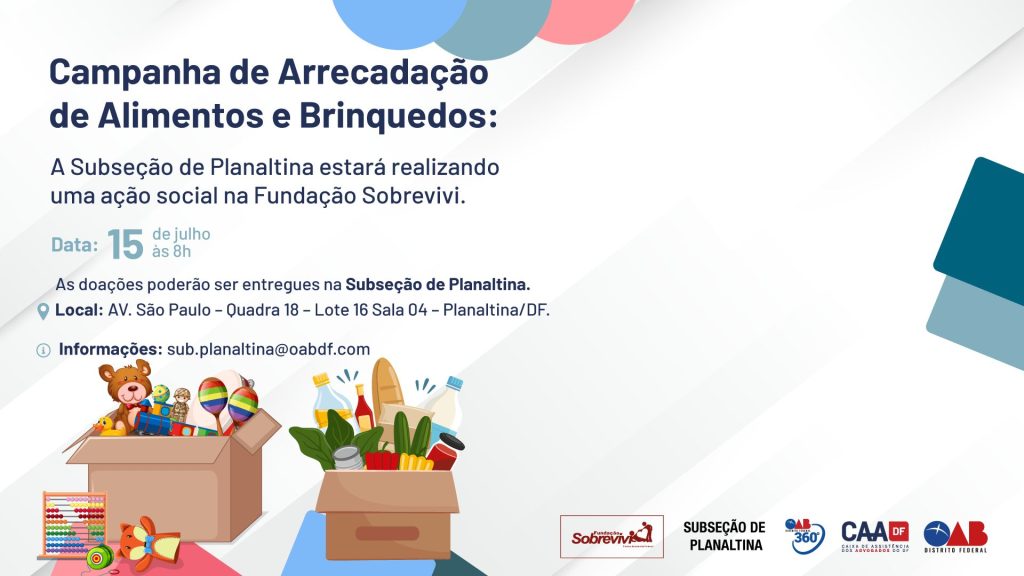 Campanha De Arrecadação De Alimentos E Brinquedos Oabdf 8439