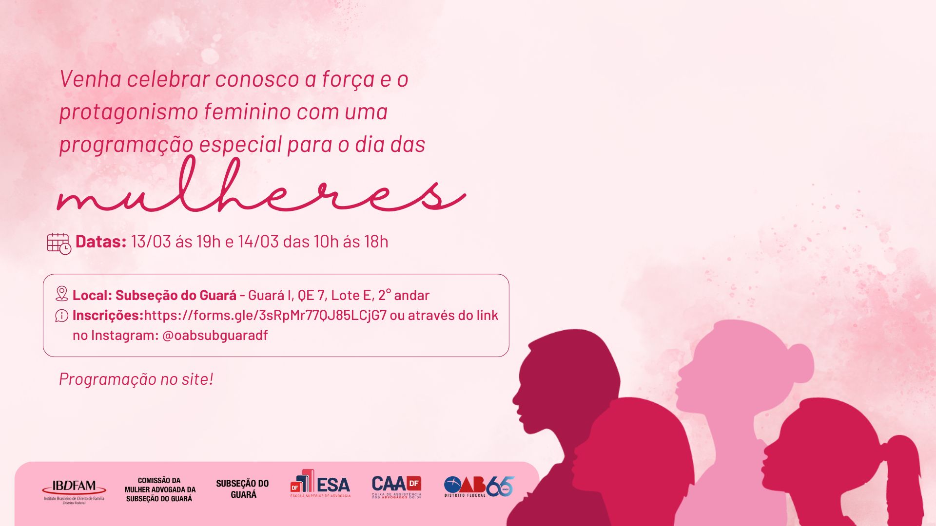 Dias das Mulheres OABDF site